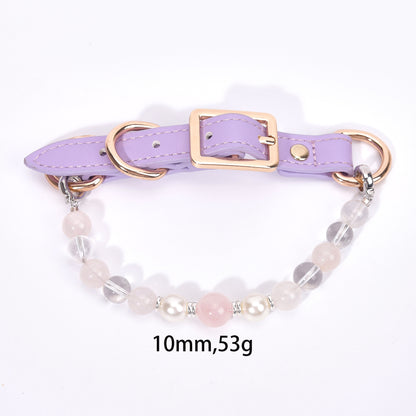 New crystal healing pet necklace for cats and dogs