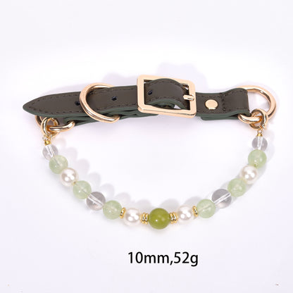 New crystal healing pet necklace for cats and dogs