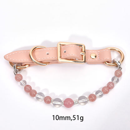 New crystal healing pet necklace for cats and dogs