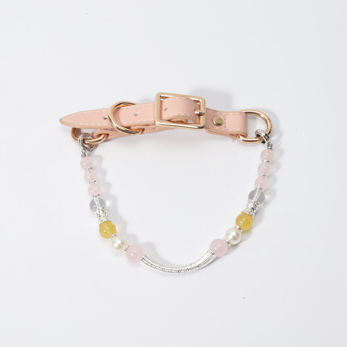 New design healing crystal pet collar - fashionable, high-end, novel. Adjustable in size.