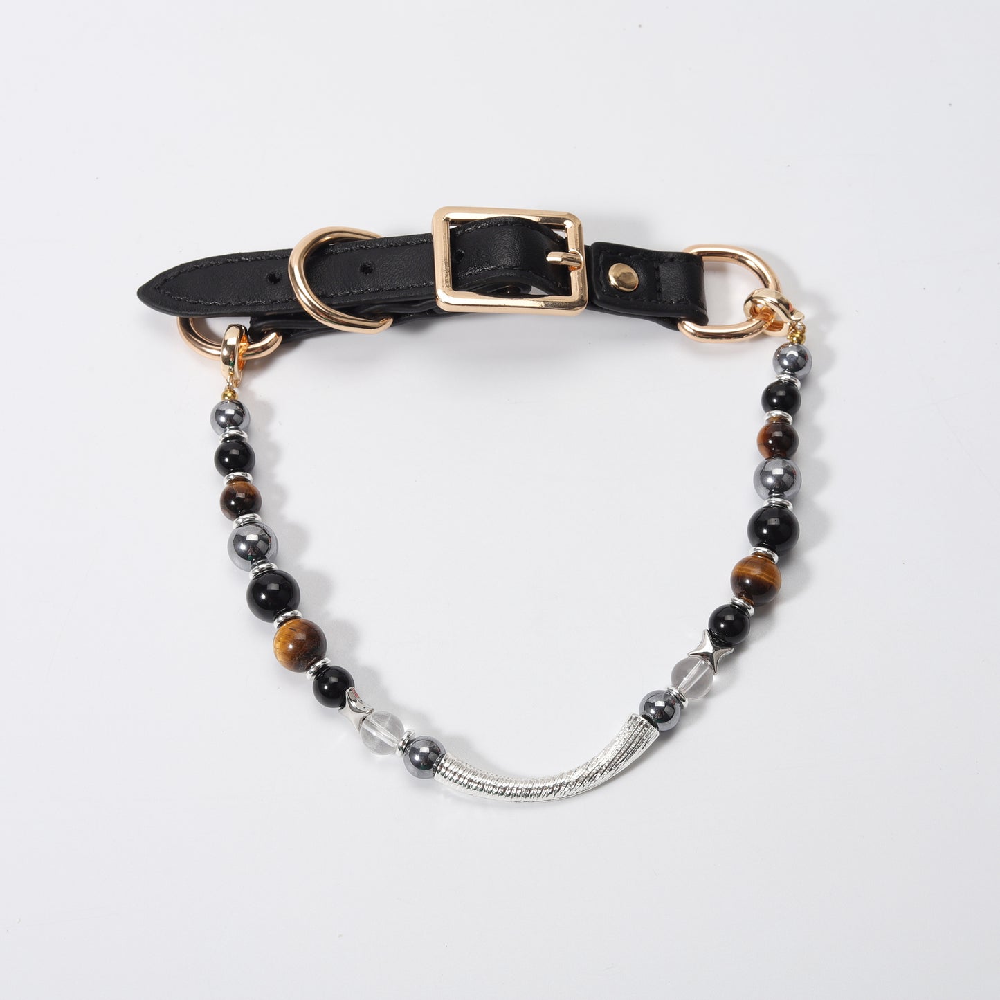 New design healing crystal pet collar - fashionable, high-end, novel. Adjustable in size.