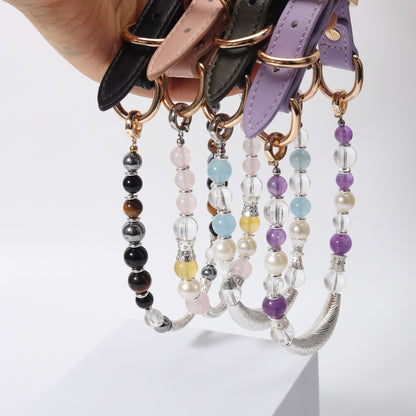 New design healing crystal pet collar - fashionable, high-end, novel. Adjustable in size.