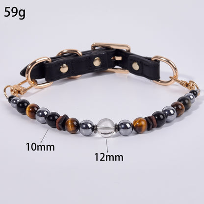 Healing Crystal Pet Necklace new design  can adjust the size, easy to remove