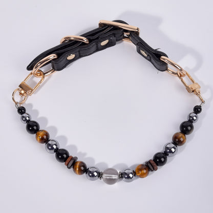 Healing Crystal Pet Necklace new design  can adjust the size, easy to remove