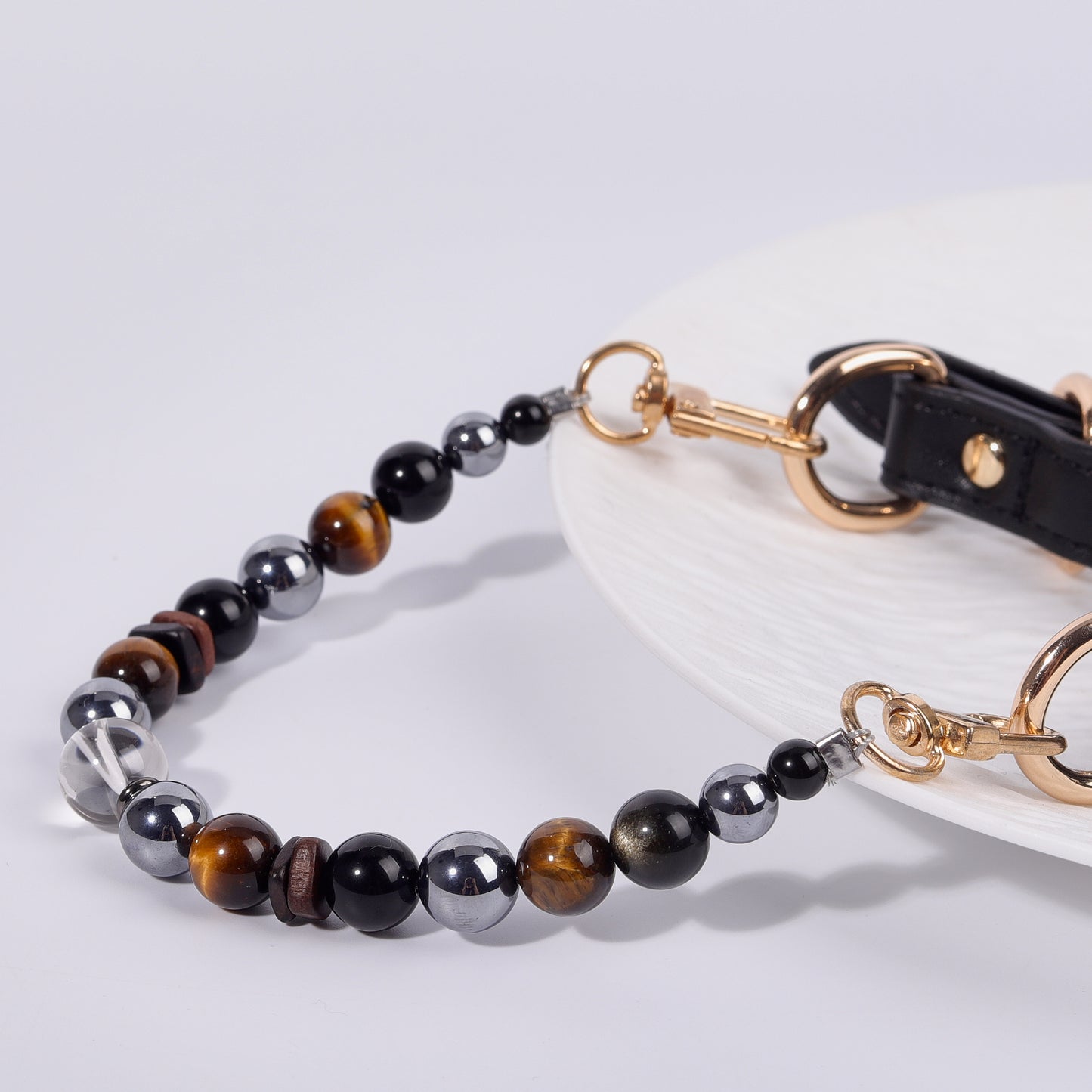 Healing Crystal Pet Necklace new design  can adjust the size, easy to remove