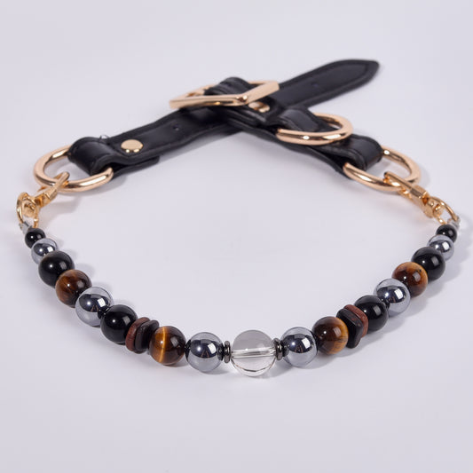 Healing Crystal Pet Necklace new design  can adjust the size, easy to remove