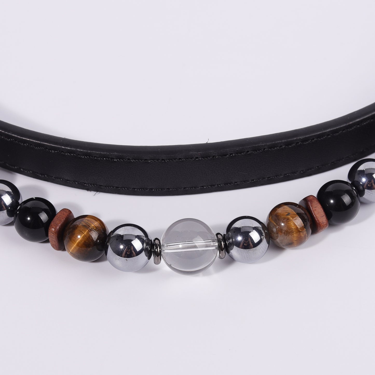 New Fashion healing crystal pet necklace can be adjusted in size and easily disassembled
