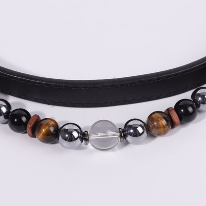 New Fashion healing crystal pet necklace can be adjusted in size and easily disassembled
