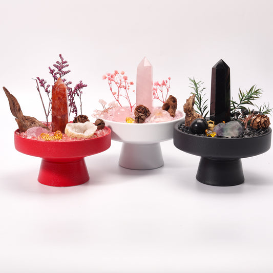 Natural crystal healing bonsai  natural crystal tower crystal raw stone office home and life creative decorative item