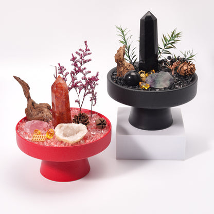 天然水晶疗愈盆景 天然水晶塔水晶原石 办公家居生活创意摆件