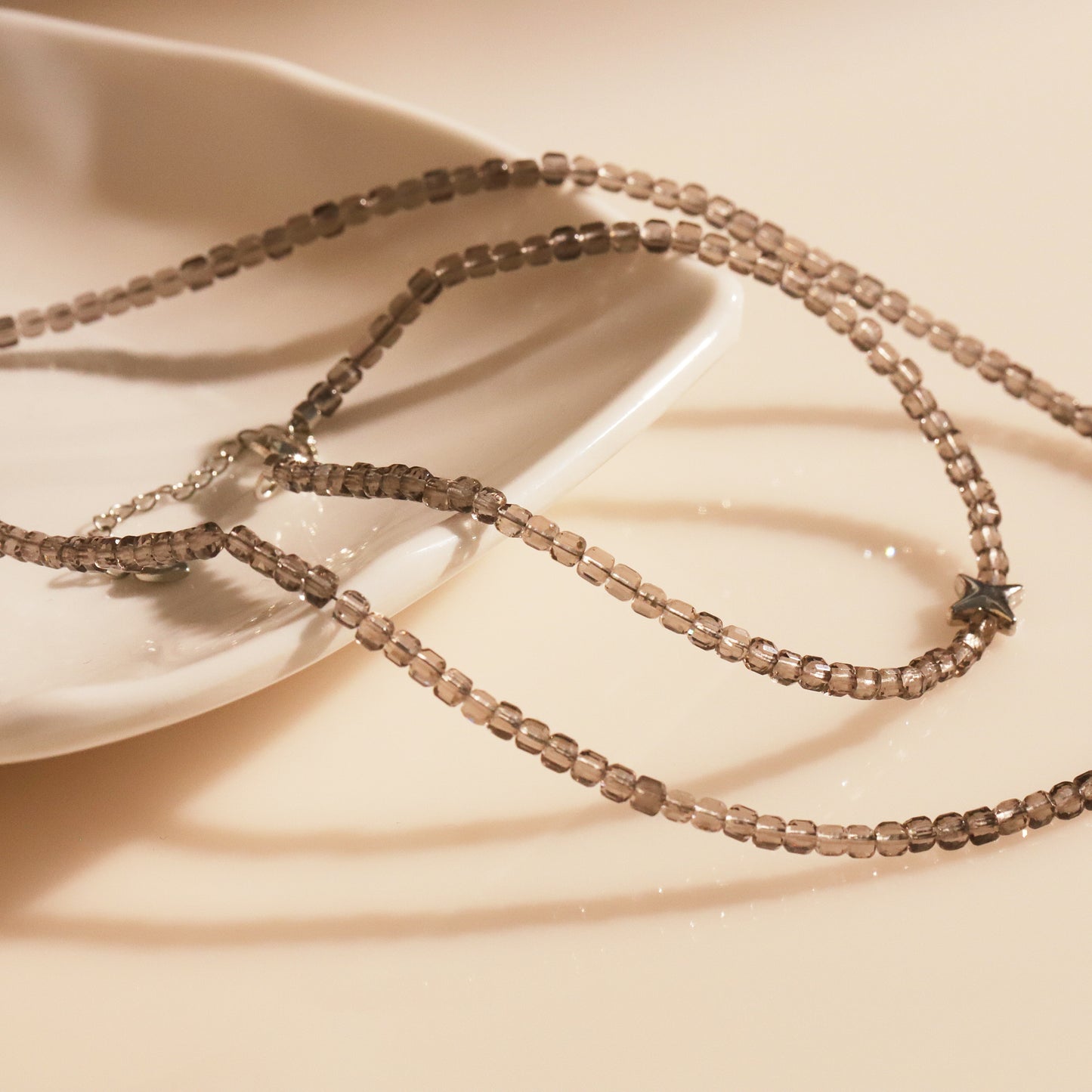 crystal bracelet and necklace