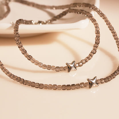 crystal bracelet and necklace